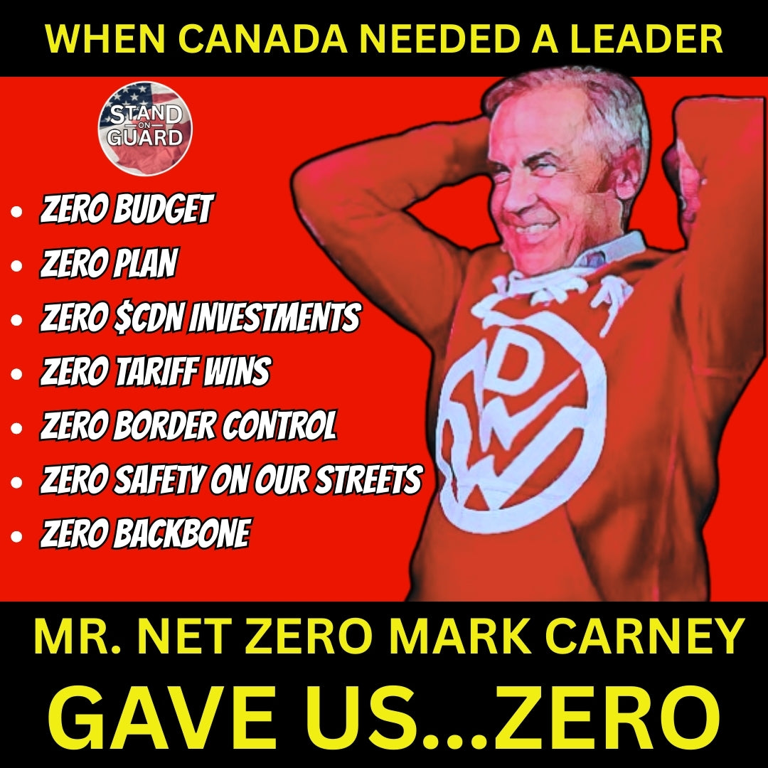 13. Trigger Stickers - Mark Carney - Mister Net Zero (Stand on Guard)