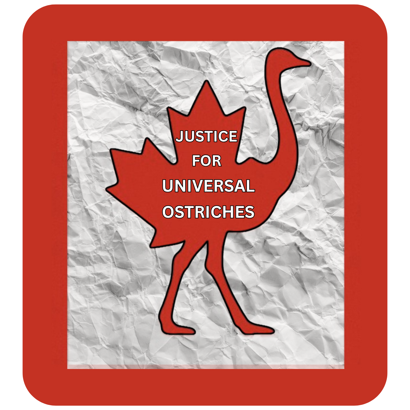 Justice for Universal Ostriches Unisex Hoodie (Black, Grey, White)