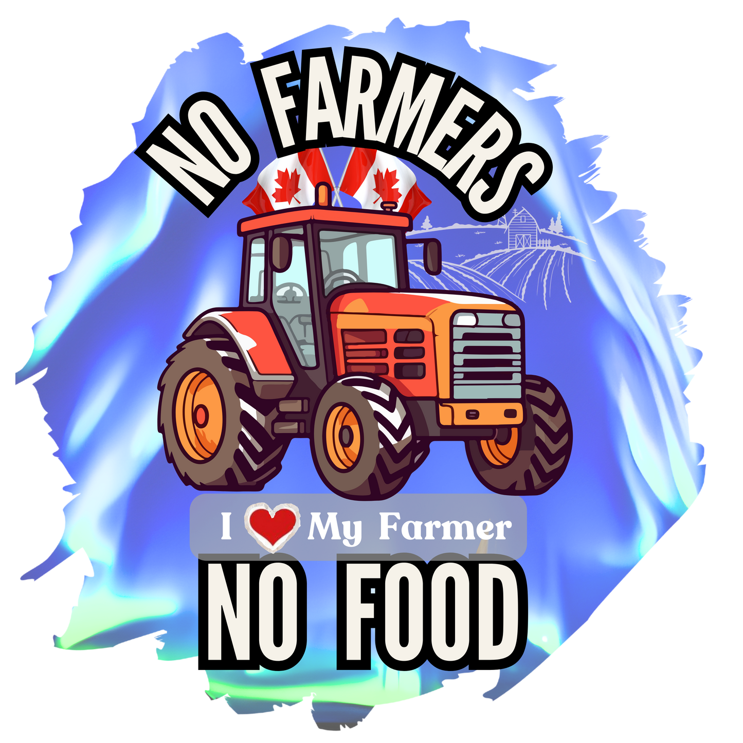 Black Unisex Classic Tee (No Farmers No Food)