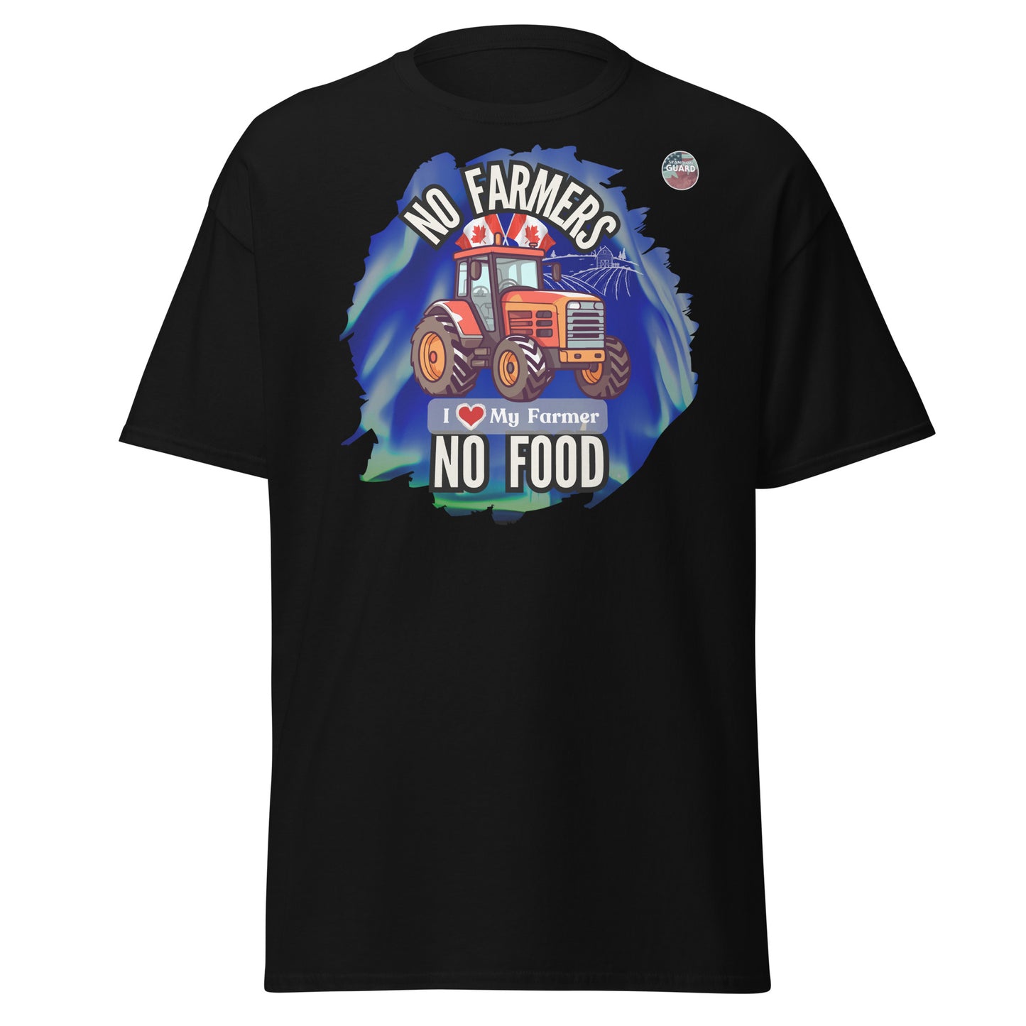 Black Unisex Classic Tee (No Farmers No Food)
