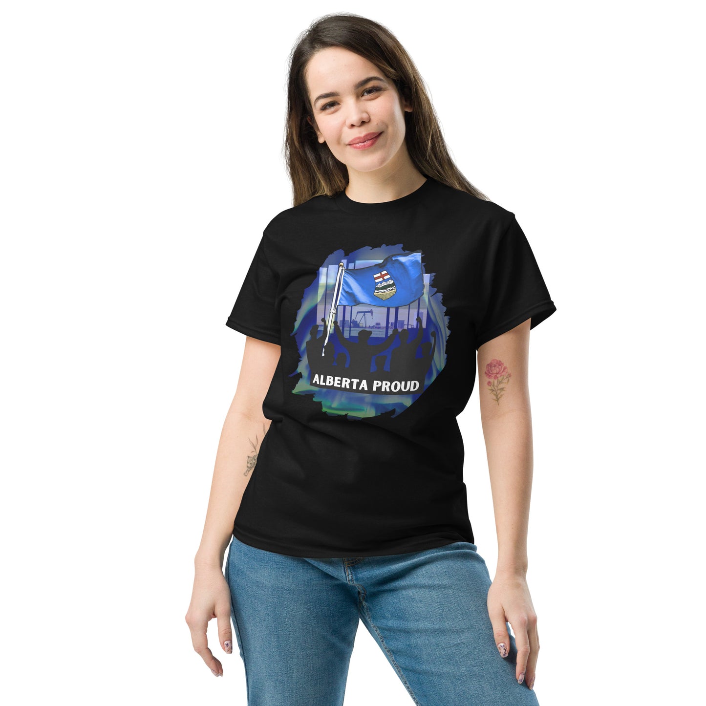 NEW! Alberta Proud Black Unisex Classic Tee