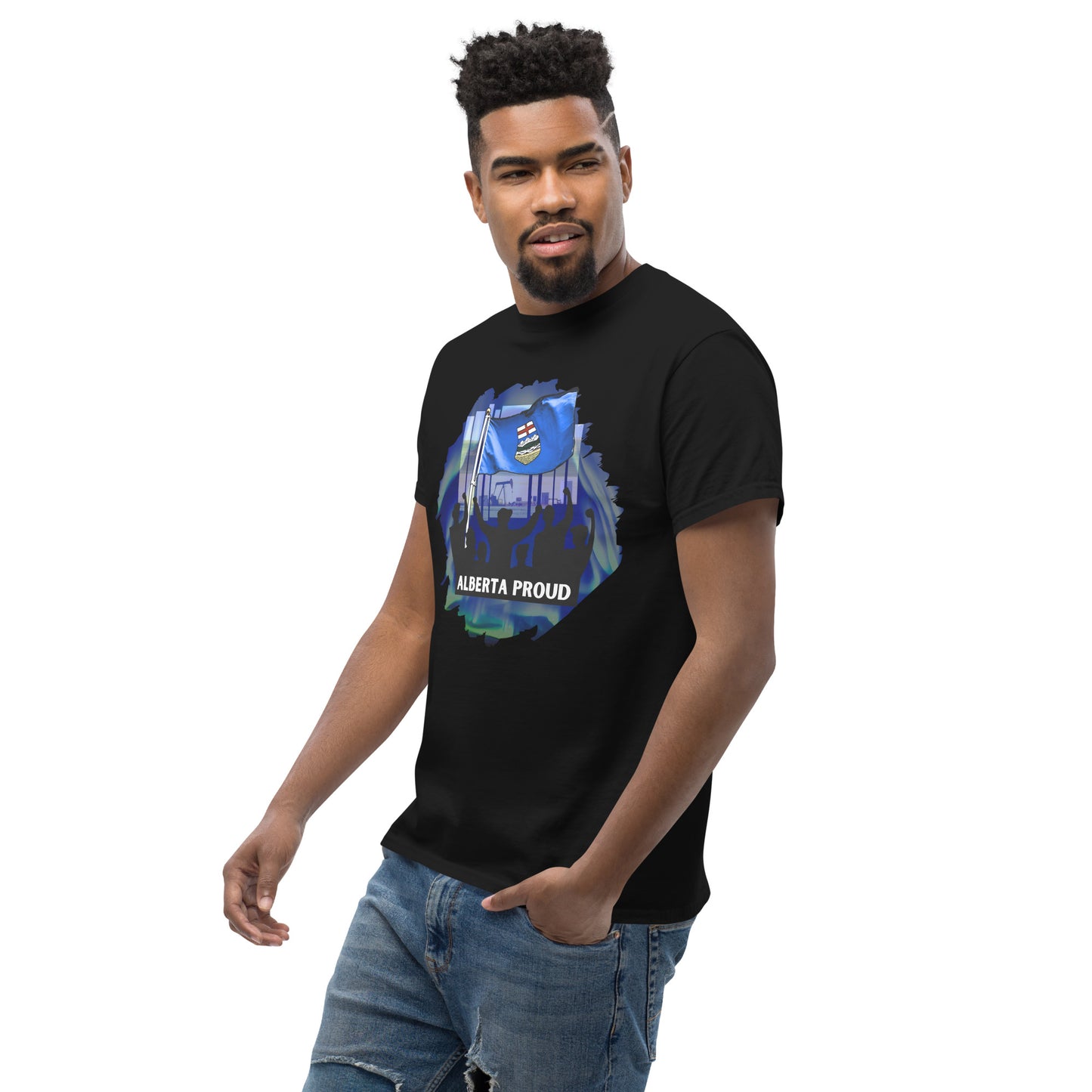 NEW! Alberta Proud Black Unisex Classic Tee