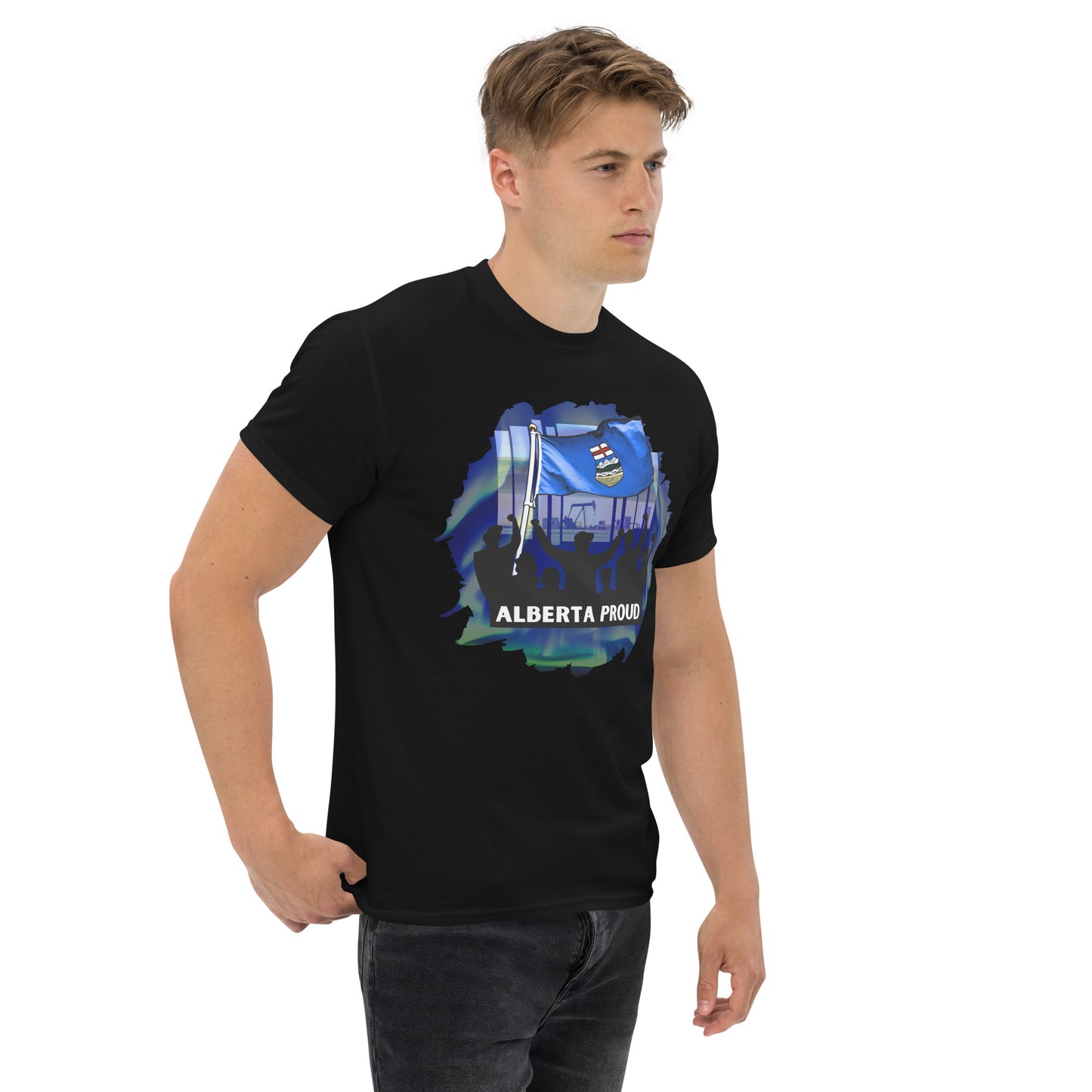 NEW! Alberta Proud Black Unisex Classic Tee
