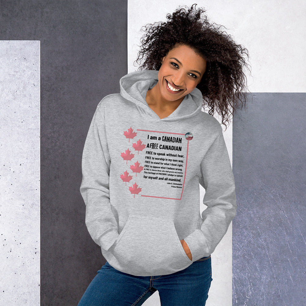 Grey Unisex Hoodie (I Am a Canadian)