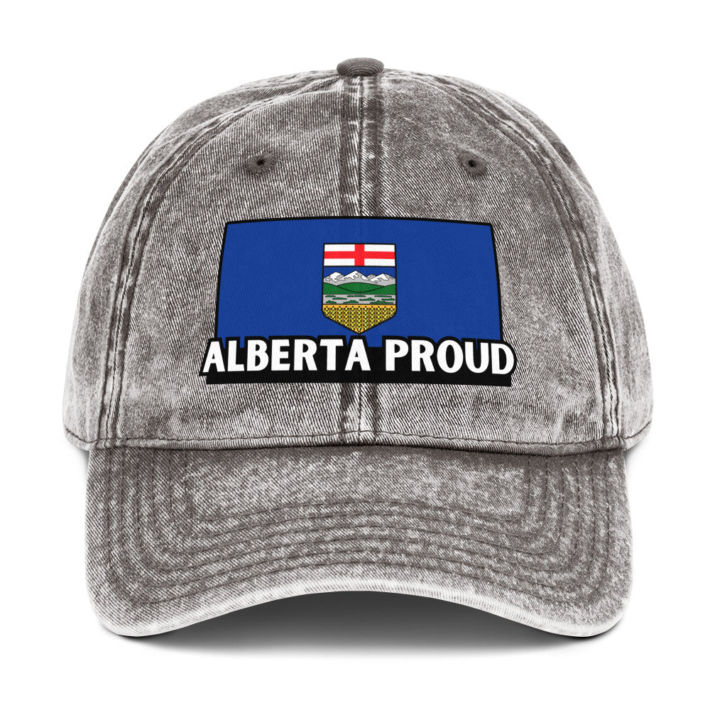 NEW! Alberta Proud Vintage Cap (Gray)