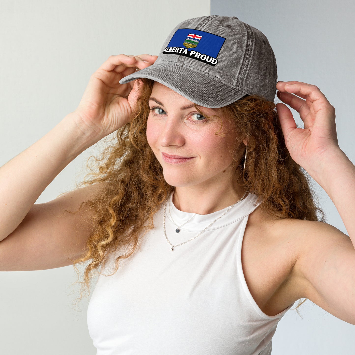 NEW! Alberta Proud Vintage Cap (Gray)