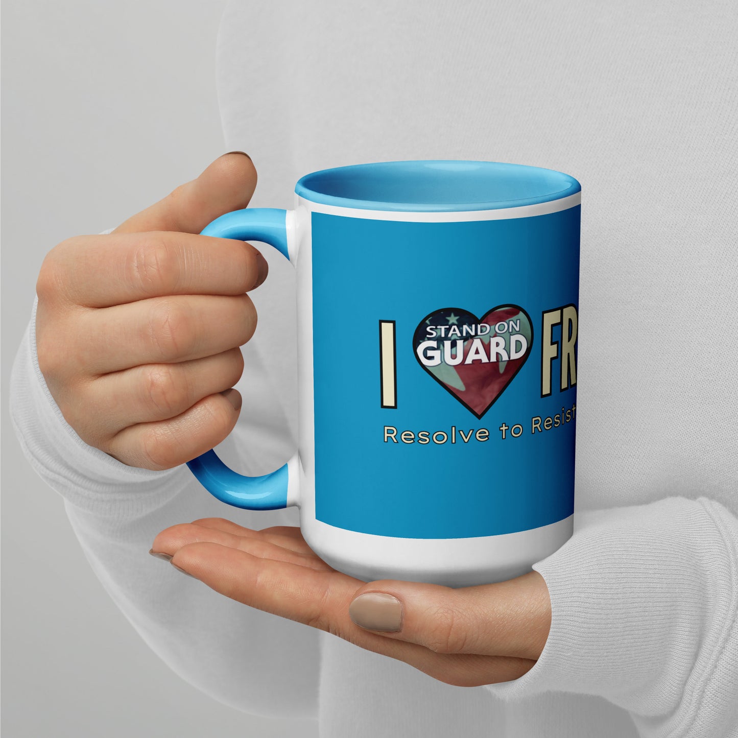 NEW! I LOVE Free Speech Blue Mug (2 Choices: 11oz & 15oz)