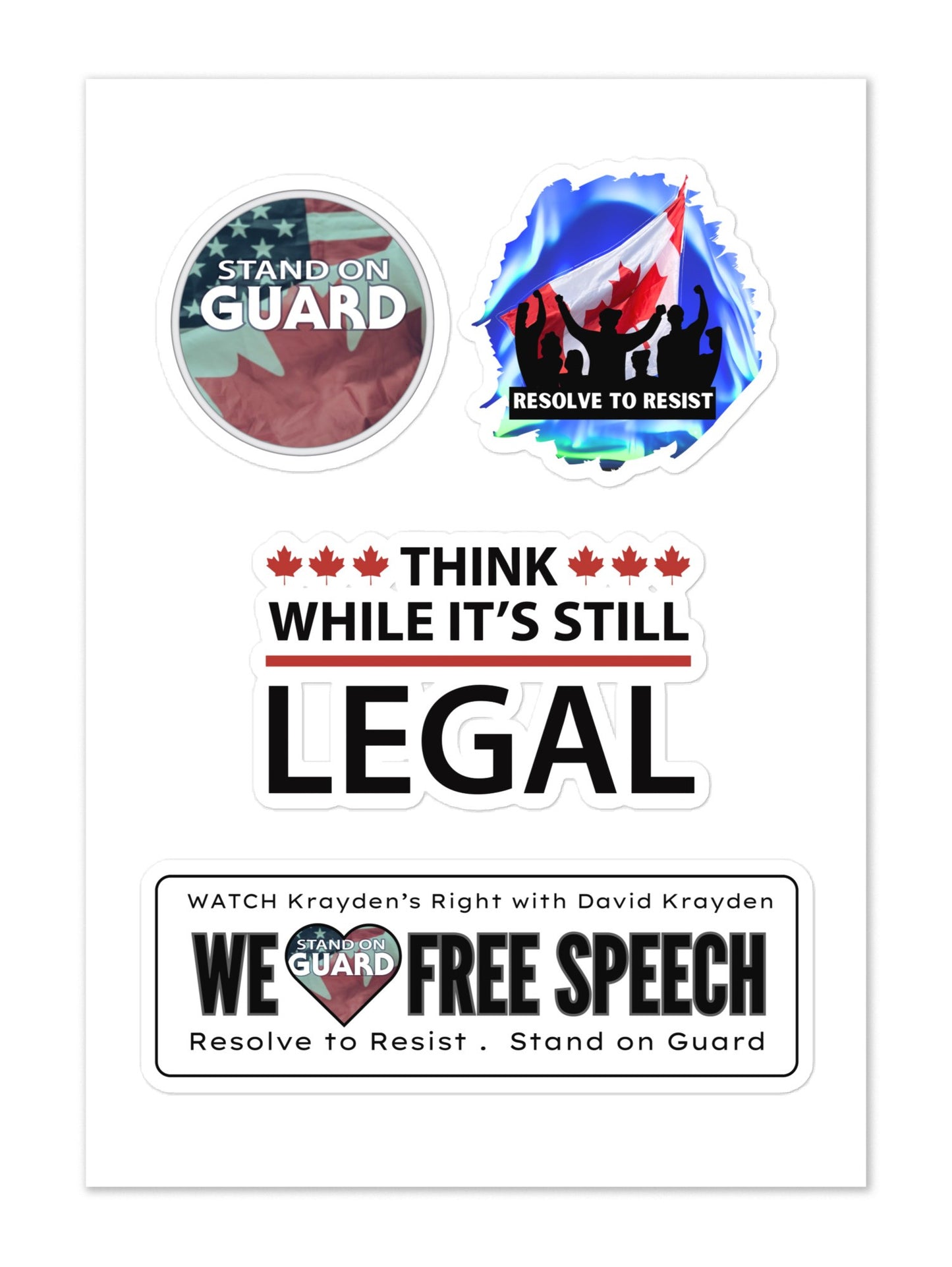 1. Trigger Stickers -- Stand on Guard Branding