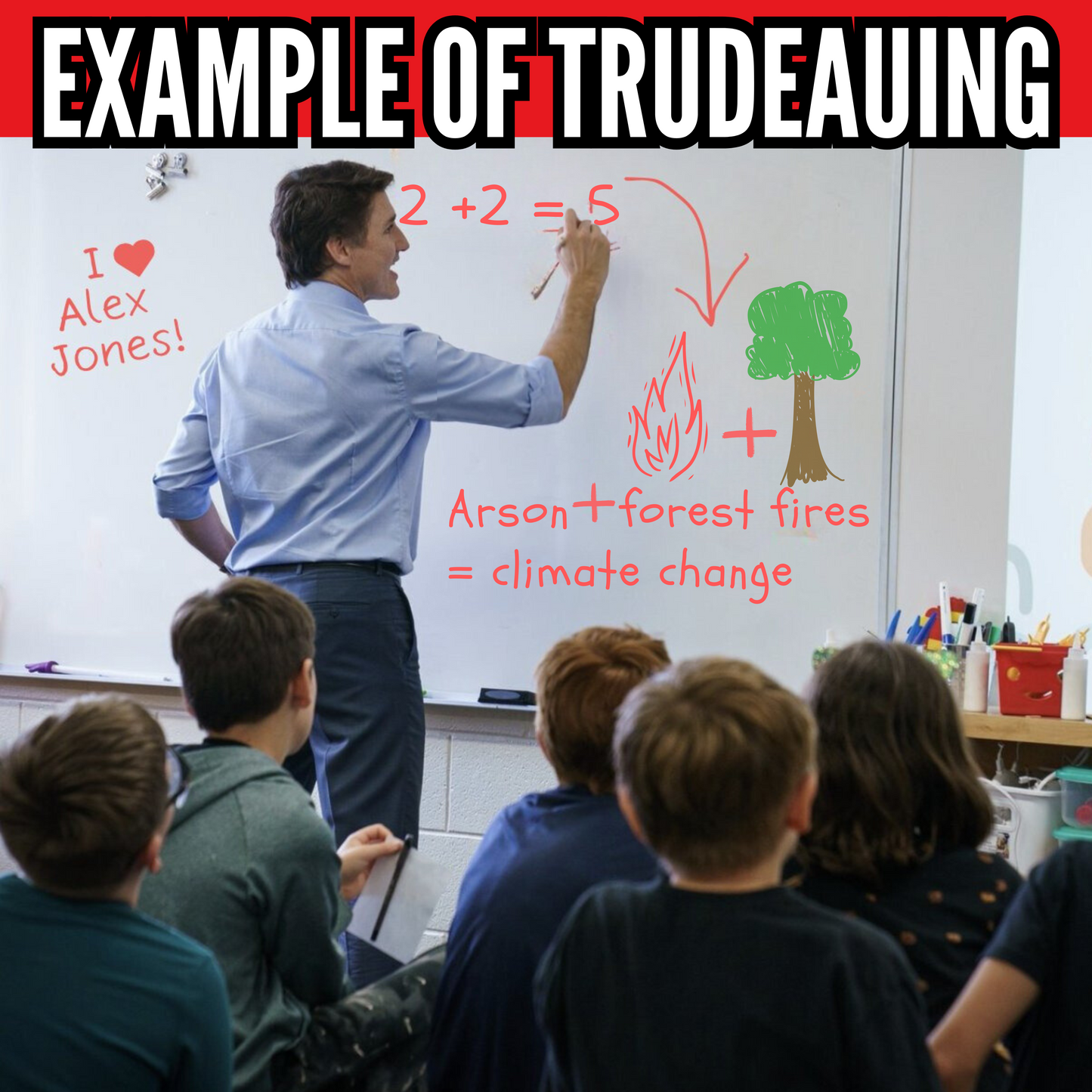 6. Trigger Stickers -- Trudeauing - Trudeau 4 (Stand on Guard)