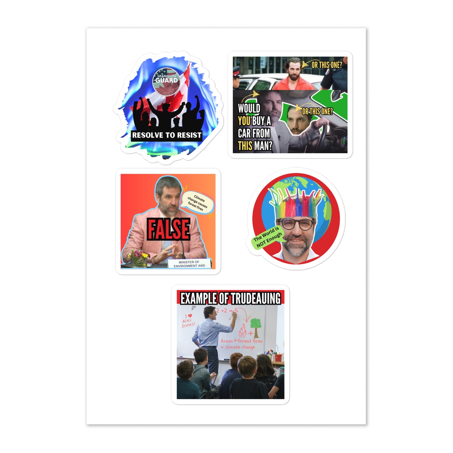 7. Trigger Stickers -- Enviro King Guilbeault (Stand on Guard)