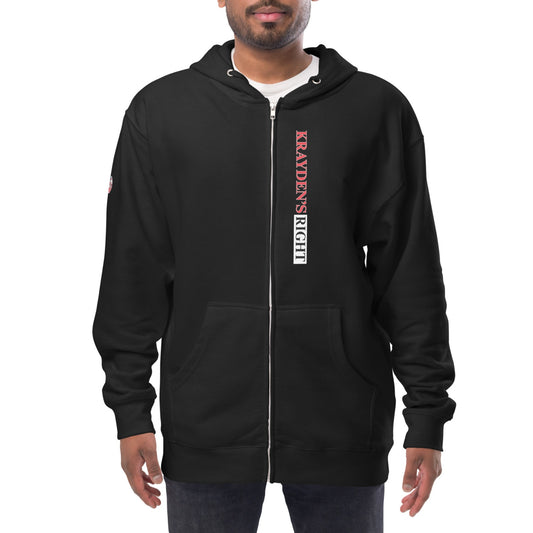 NEW! Zip Up Hoodie: Krayden's Right (black)