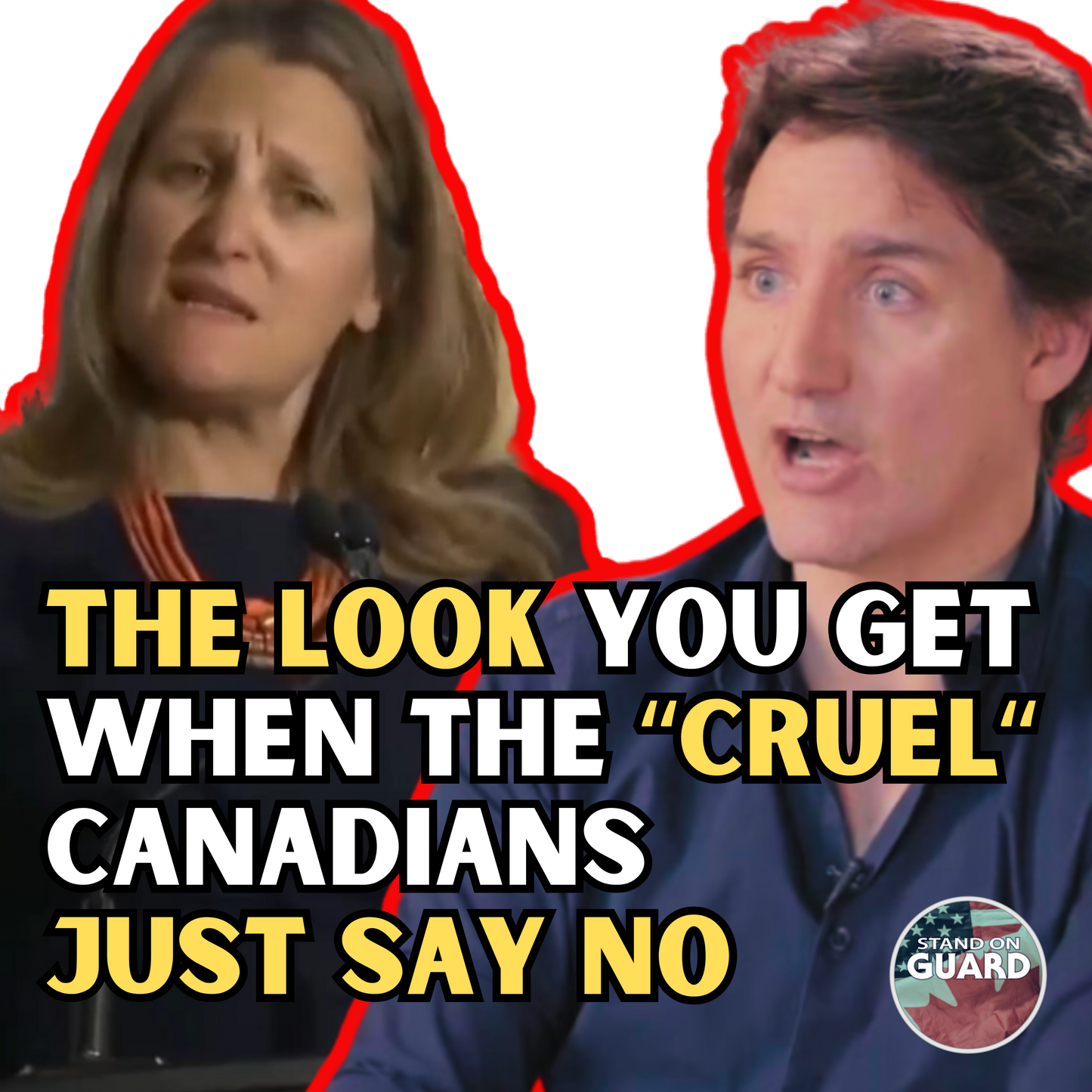 6. Trigger Stickers -- Trudeauing - Trudeau 4 (Stand on Guard)