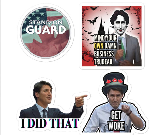 4. Trigger Stickers -- Trudeau 2 (Stand on Guard)