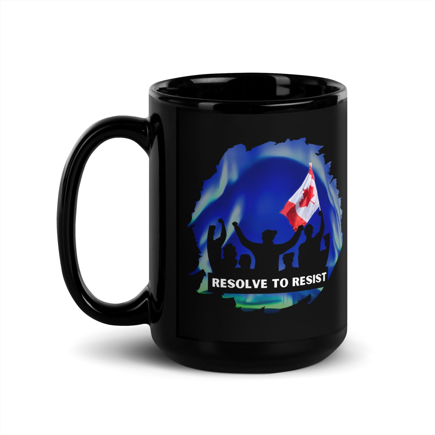 Stand on Guard Black Glossy Mug (2 Choices: 11oz & 15oz)