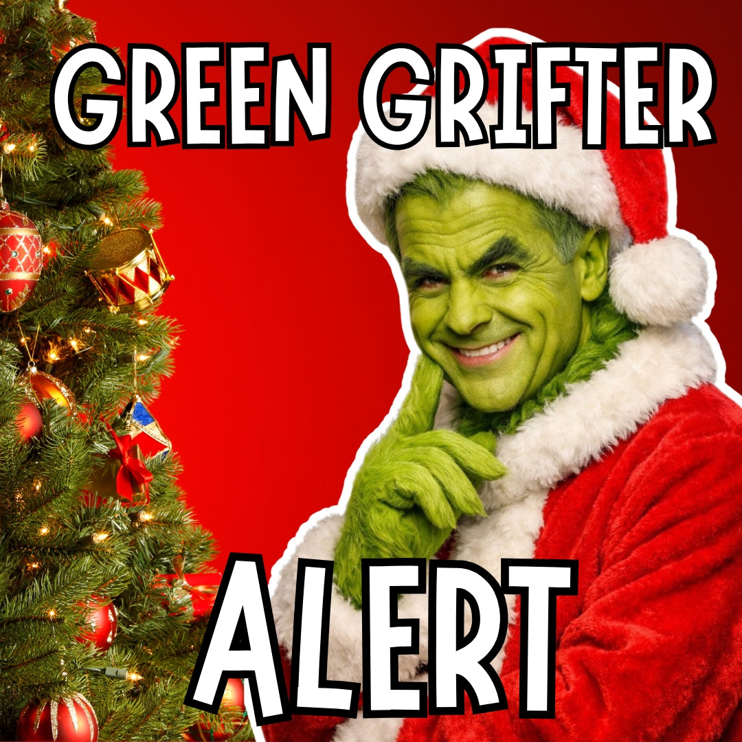 20. Trigger Stickers -- Carney Green Grifter Christmas Stickers