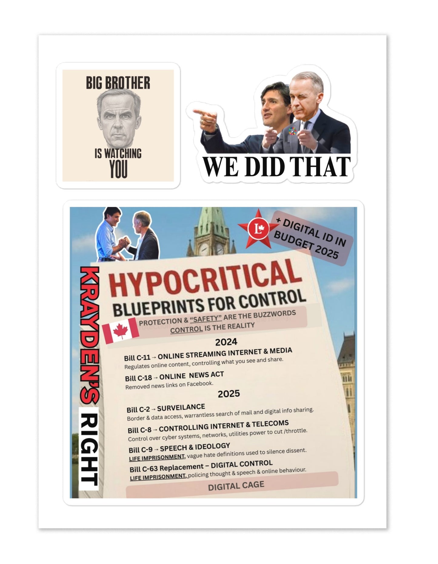 17. Trigger Stickers -- Carney's Control & Censorship (Stand on Guard)