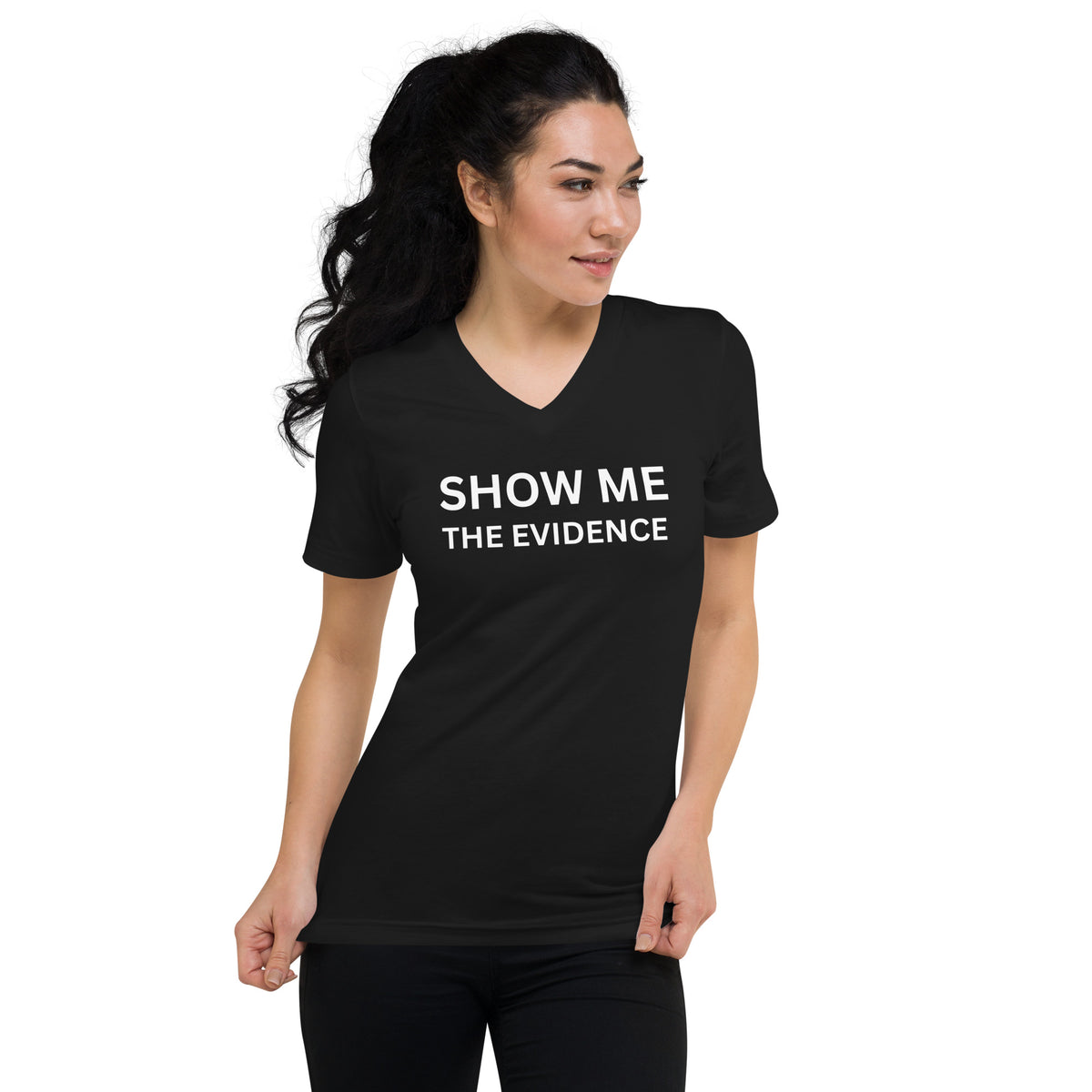 Show Me The Evidence -- Tee Women's (Black)