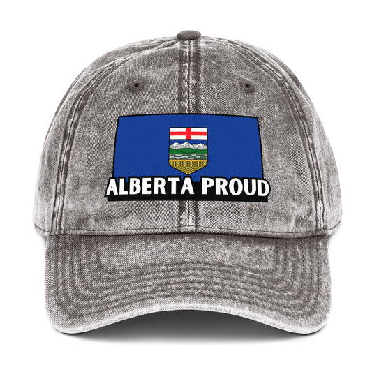 NEW! Alberta Proud Vintage Cap (Gray)