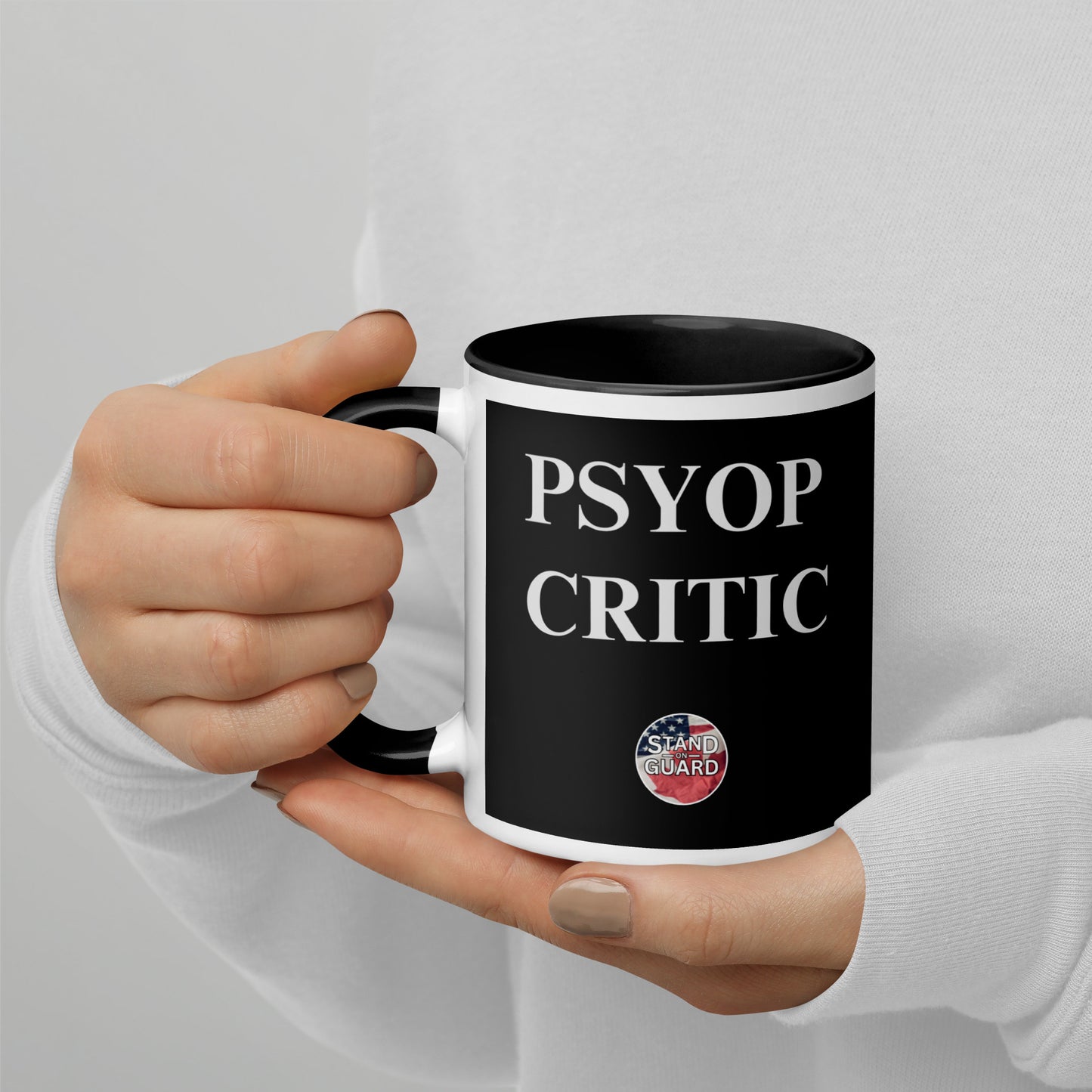 Psy-op Critic Cup with Black Color Inside (2 Choices: 11oz & 15oz)