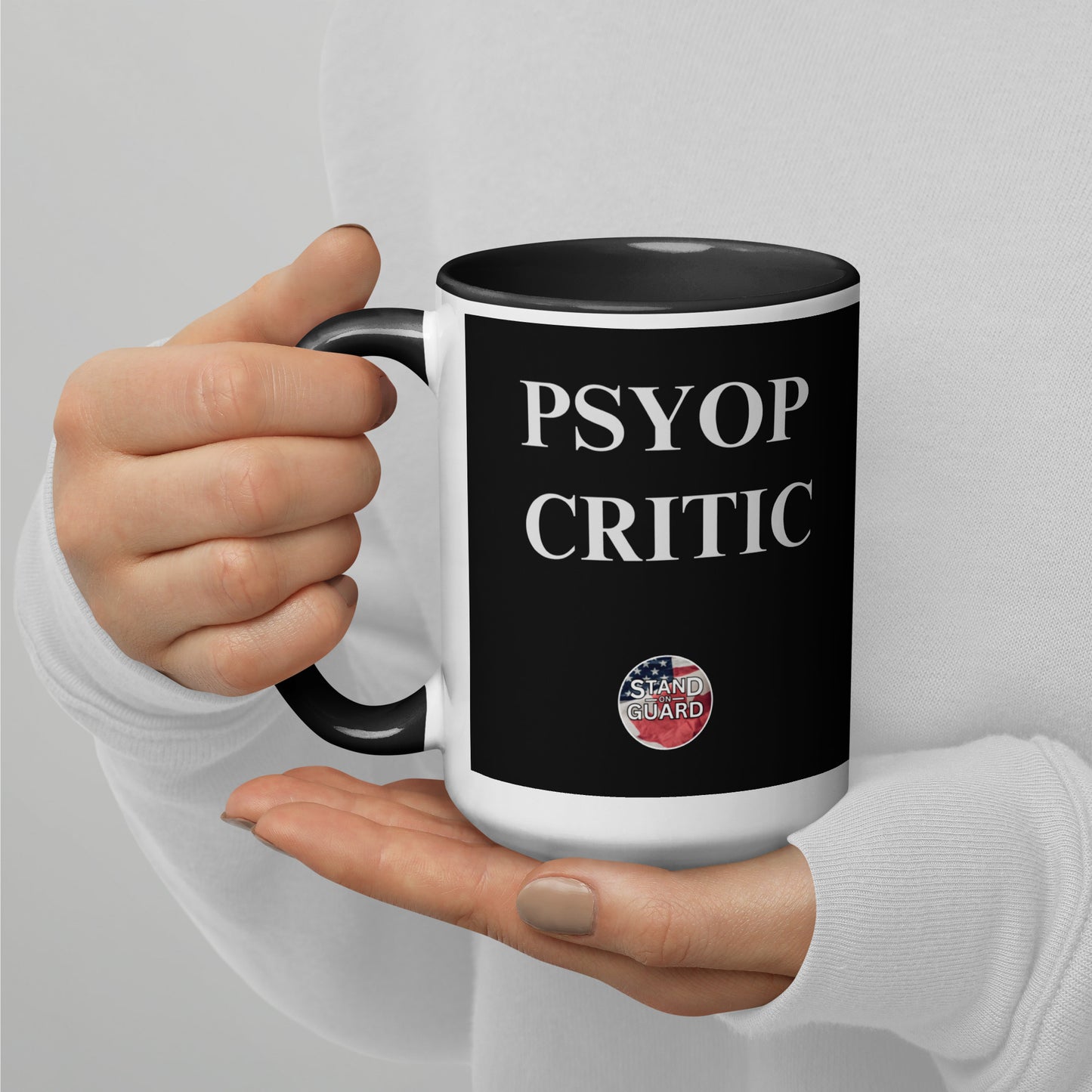 Psy-op Critic Cup with Black Color Inside (2 Choices: 11oz & 15oz)