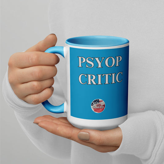 Psy-op Critic Cup with Blue Color Inside (2 Choices: 11oz & 15oz)